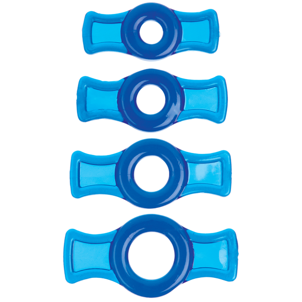 Doc Johnson - Titanmen Cock Ring Set (Blue) - PleasureHobby