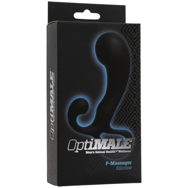 Doc Johnson - OptiMale P Massager (Black) Prostate Massager (Non Vibration) Durio Asia