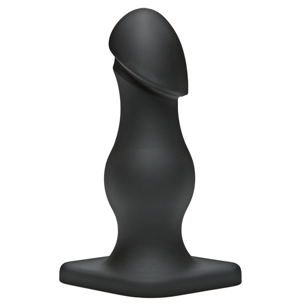 Doc Johnson - Titanmen The Rumpy Anal Plug - Black - Anal Plug (Non Vibration)