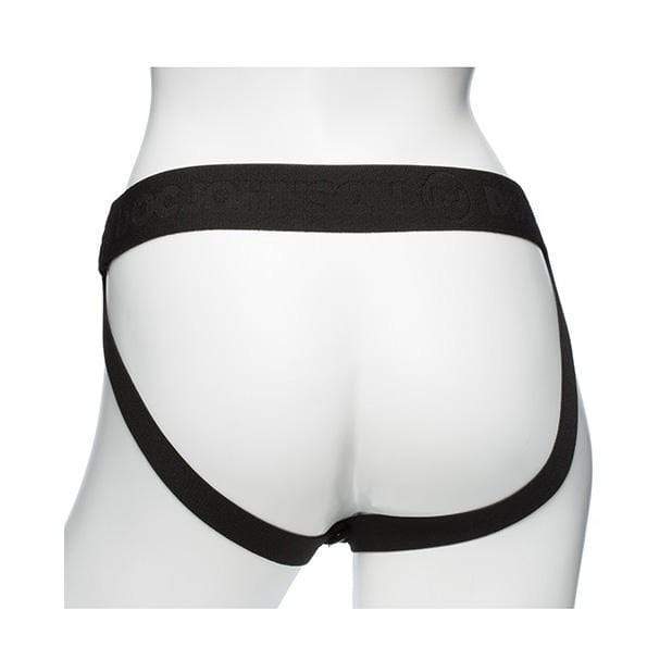 Doc Johnson - Body Extensions Be Daring 2 Piece Strap On Set (Black) Strap On with Hollow Dildo for Male (Non Vibration) 782421070328 CherryAffairs