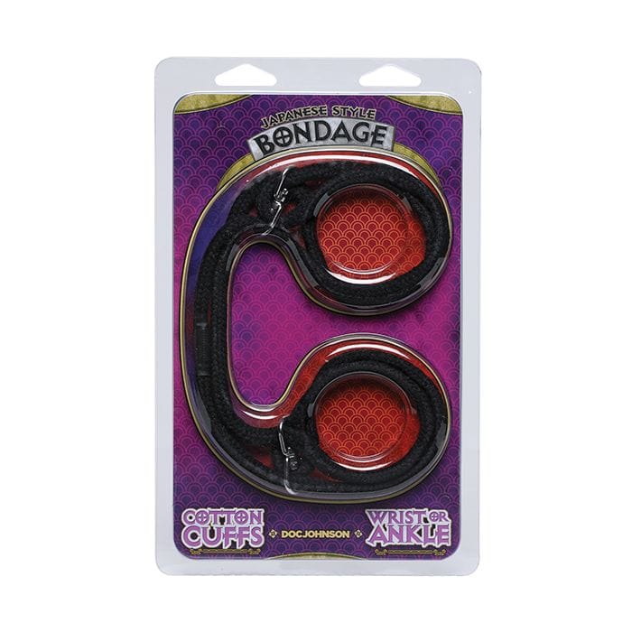 Doc Johnson - Japanese Style Bondage Wrist or Ankle Cotton Rope (Black) DJ1190 CherryAffairs