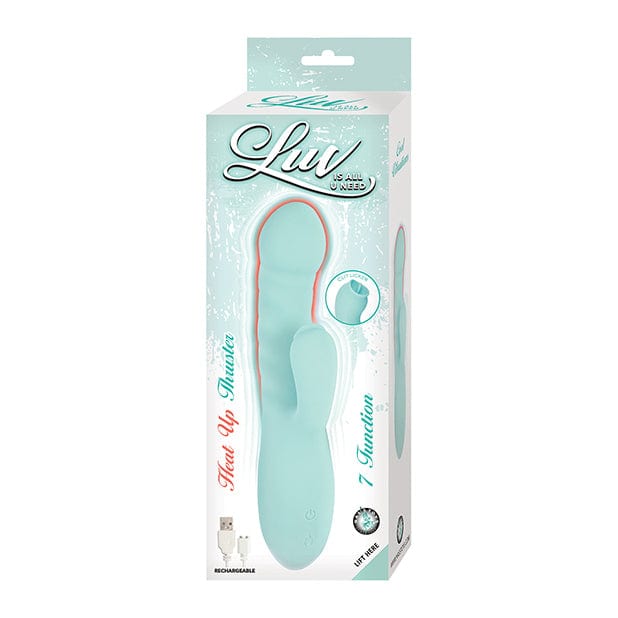 Nasstoys - Luv Heat Up Thruster Rabbit Vibrator (Aqua) Rabbit Dildo (Vibration) Rechargeable 782631296822 CherryAffairs