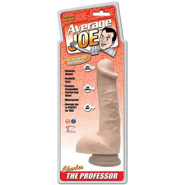 WildFire - Average Joe The Professor Charles Dildo 7.5" (Beige) Realistic Dildo with suction cup (Non Vibration)