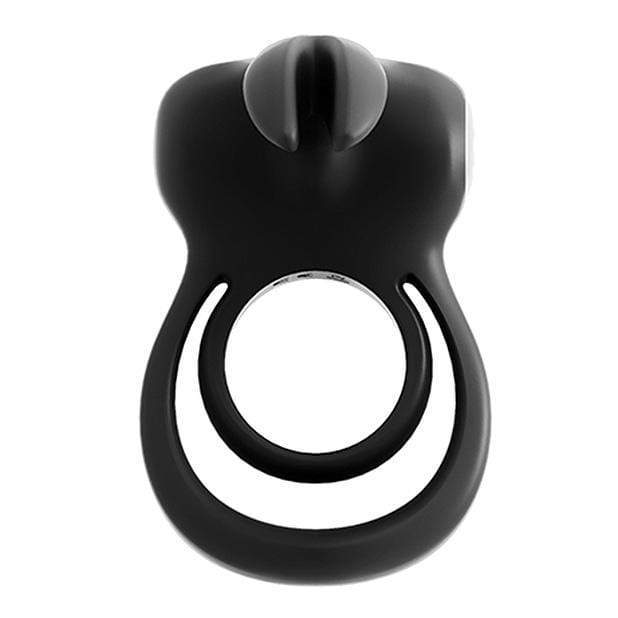 VeDO - Thunder Bunny Rechargeable Dual Cock Ring (Black) Silicone Cock Ring (Vibration) Rechargeable 789185756840 CherryAffairs