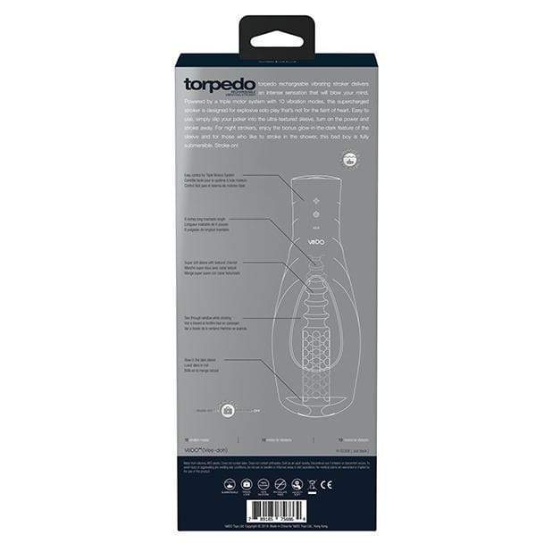 VeDO - Torpedo Vibrating Rechargable Stroker (Just Black) Masturbator Soft Stroker (Vibration) Rechargeable 789185756864 CherryAffairs