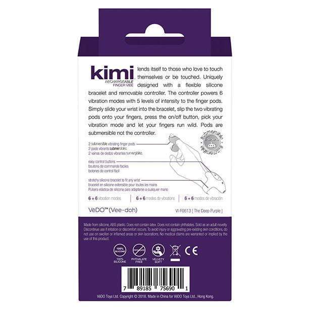 VeDO - Kimi Dual Finger Vibe with Remote Control (Purple) Clit Massager (Vibration) Rechargeable 789185756901 CherryAffairs