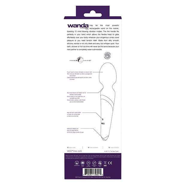 VeDO - Wanda Rechargeable Body Wand Massager (Deep Purple) Wand Massagers (Vibration) Rechargeable 789185756925 CherryAffairs