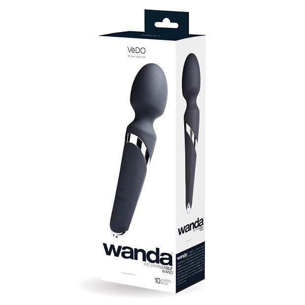 VeDO - Wanda Rechargeable Body Wand Massager (Just Black) Wand Massagers (Vibration) Rechargeable 789185756949 CherryAffairs