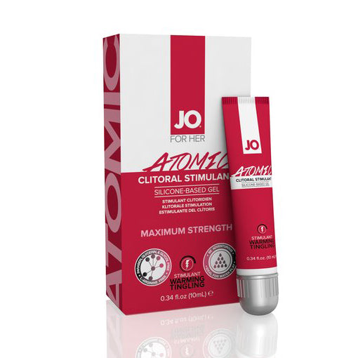 System JO - For Women Atomic Clitoral Stimulant Silicone Gel 10 ml - Clear - Arousal Gel