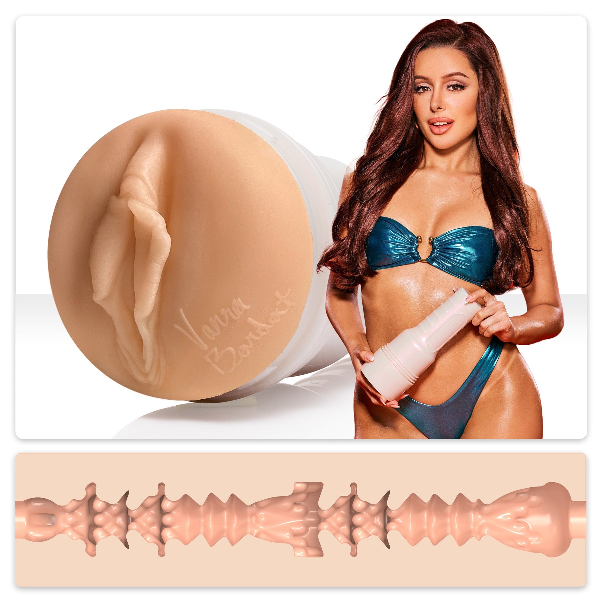 Fleshlight - Fleshlight Girls Vanna Bordot Masturbator (Dopamine) - Masturbator Vagina (Non Vibration)