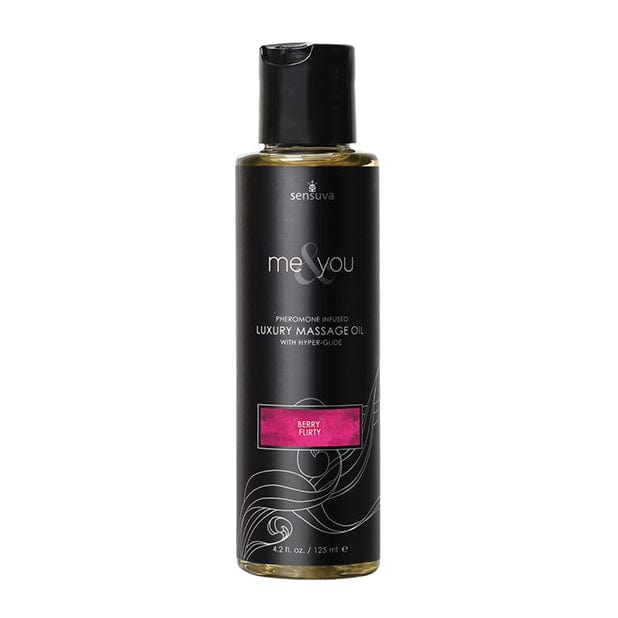 Sensuva - Me and You Pheromone Infused Luxury Massage Oil 4.2 oz (Berry Flirty) Massage Oil 855559007143 CherryAffairs