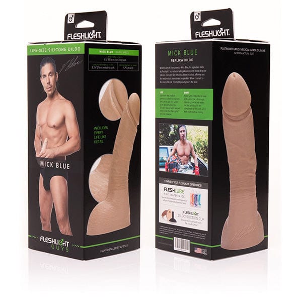 Fleshlight - Fleshlight Guys Mick Blue Dildo (Beige) Realistic Gay Dildo w/o suction cup (Non Vibration) 810476010249 CherryAffairs
