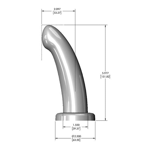 Fleshlight - Her Spot Platinum Cured Silicone G Spot Dildo Medium (Golden Rose) G Spot Dildo (Non Vibration) 810476010607 CherryAffairs