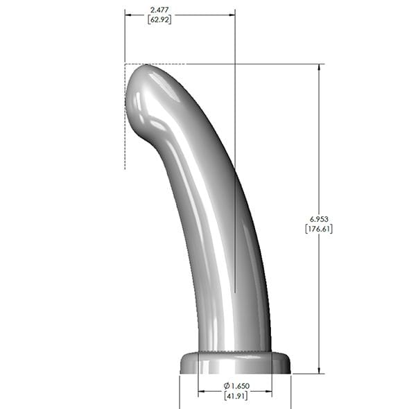 Fleshlight - Her Spot Platinum Cured Silicone G Spot Dildo Large (Golden Rose) G Spot Dildo (Non Vibration) 810476010614 CherryAffairs
