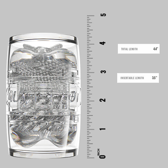 Fleshlight - Quickshot Mia Malkova Compact Stroker Masturbator - Clear - Masturbator Vagina (Non Vibration)