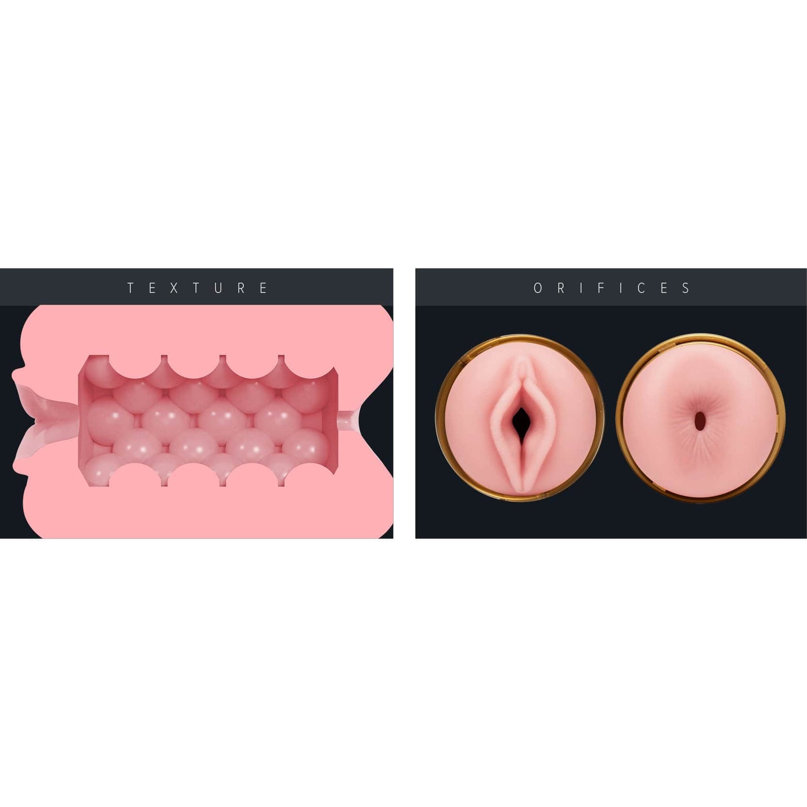 Fleshlight - Stamina Training Unit Quickshot Lady & Butt Masturbator (Beige) Masturbator Vagina (Non Vibration) 810476010973 CherryAffairs