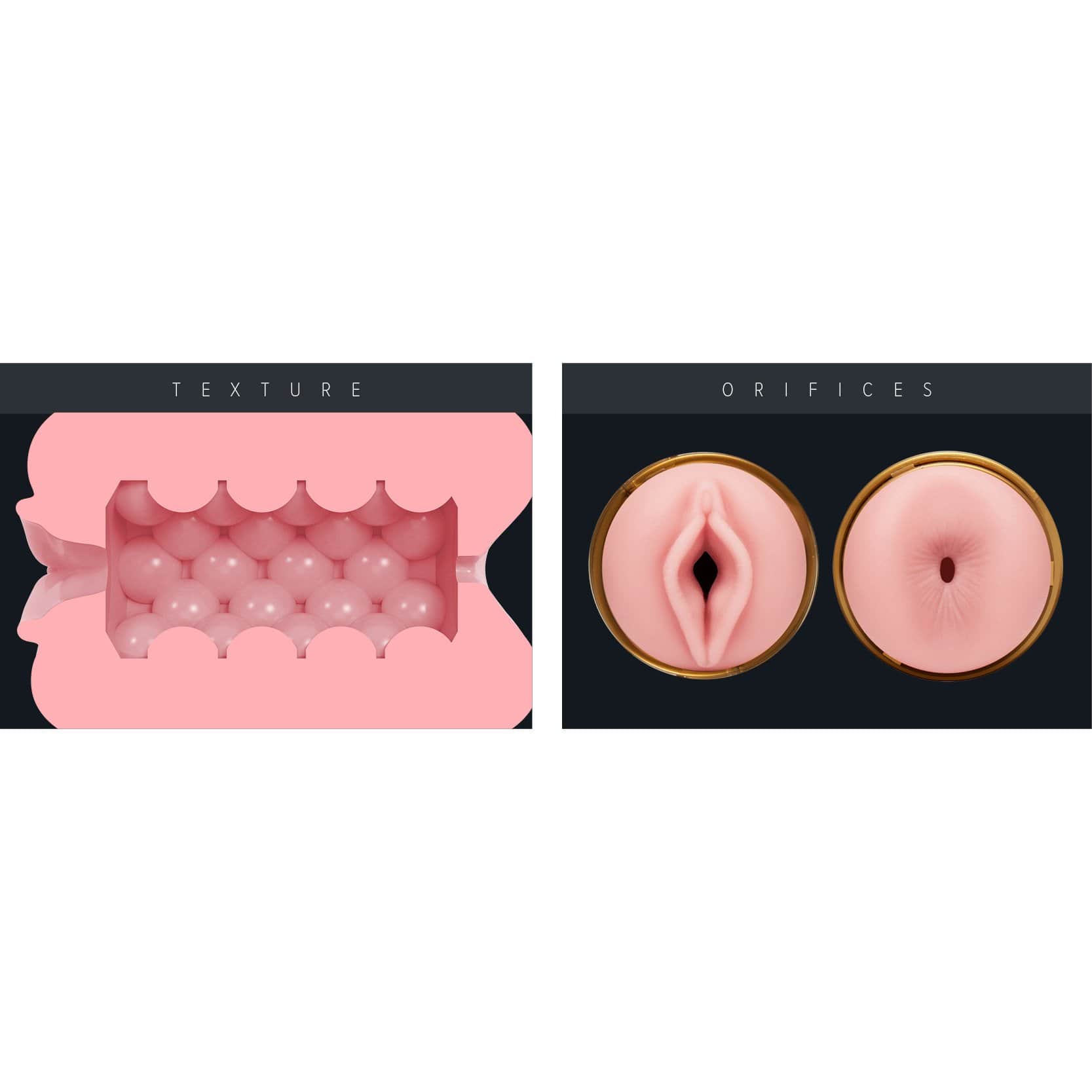 Fleshlight - Stamina Training Unit Quickshot Lady & Butt Masturbator (Beige) Masturbator Vagina (Non Vibration) 810476010973 CherryAffairs