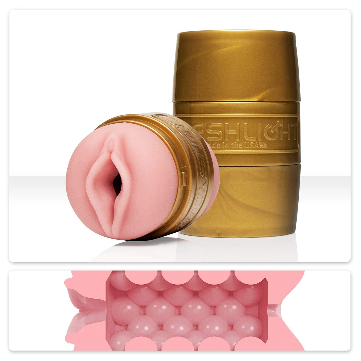 Fleshlight - Stamina Training Unit Quickshot Lady &amp; Butt Masturbator (Beige) Masturbator Vagina (Non Vibration) 810476010973 CherryAffairs
