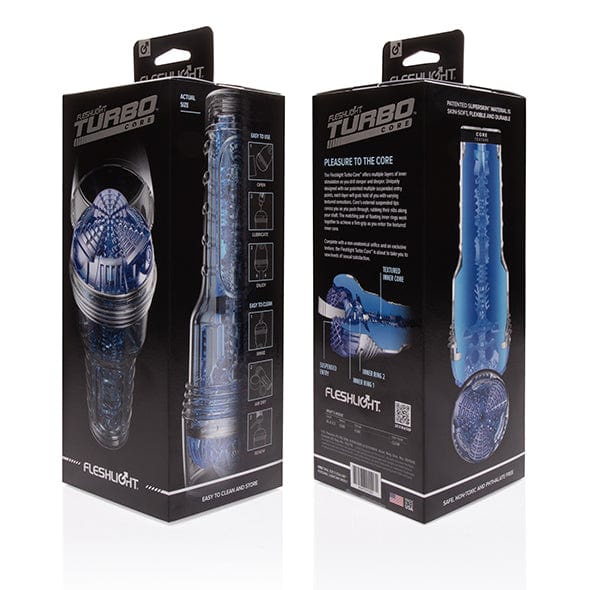 Fleshlight - Turbo Core Masturbator (Blue) Masturbator Mouth (Non Vibration) 604565257 CherryAffairs