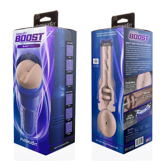 Fleshlight - Fleshlight Boost Blast Female Masturbator Ass (Light Medium Flesh) Masturbator Ass (Non Vibration) 810476011321 CherryAffairs