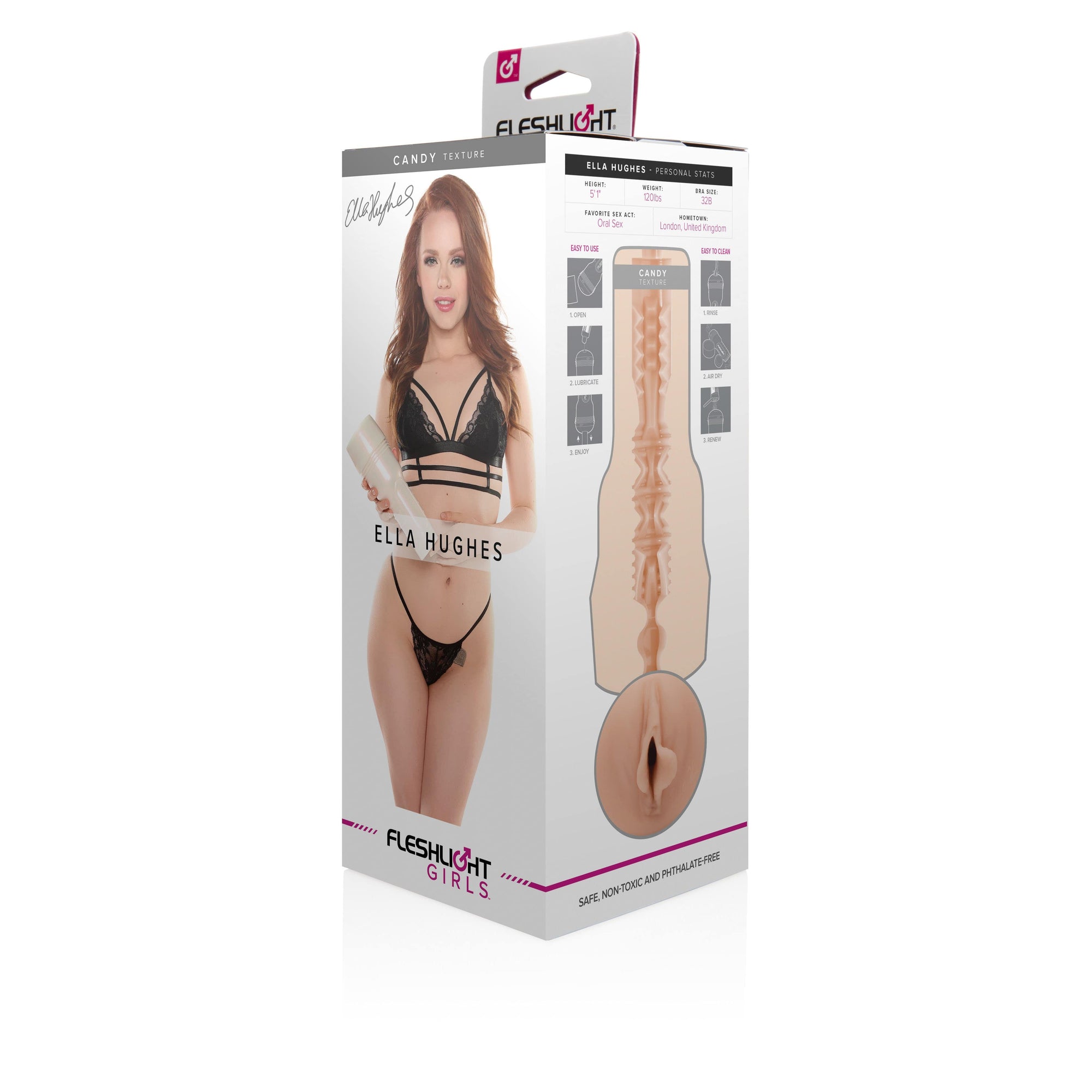 Fleshlight - Fleshlight Girls Ella Hughes Masturbator (Candy) Masturbator Vagina (Non Vibration) 810476011635 CherryAffairs