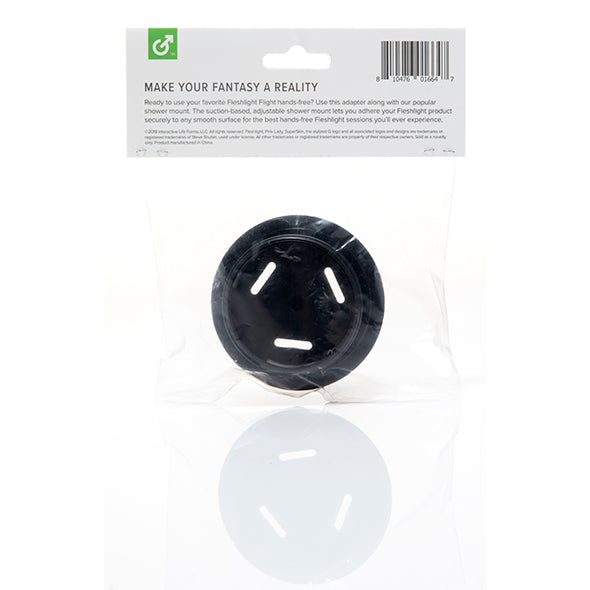 Fleshlight - Shower Mount Flight Adapter (Black) - Black - Accessories