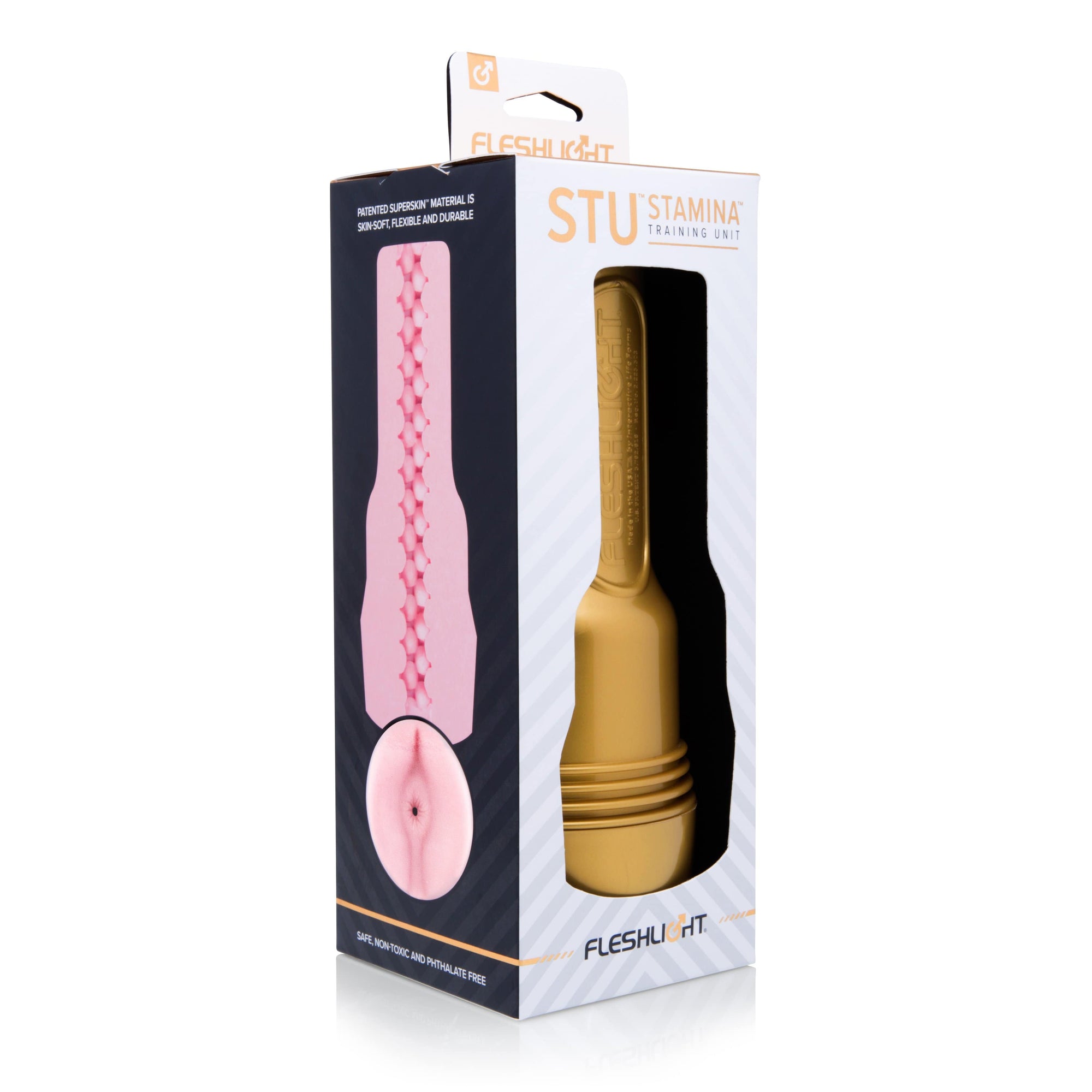 Fleshlight - Pink Butt Stamina Training Unit Masturbator (Beige) Masturbator Ass (Non Vibration) 810476019402 CherryAffairs