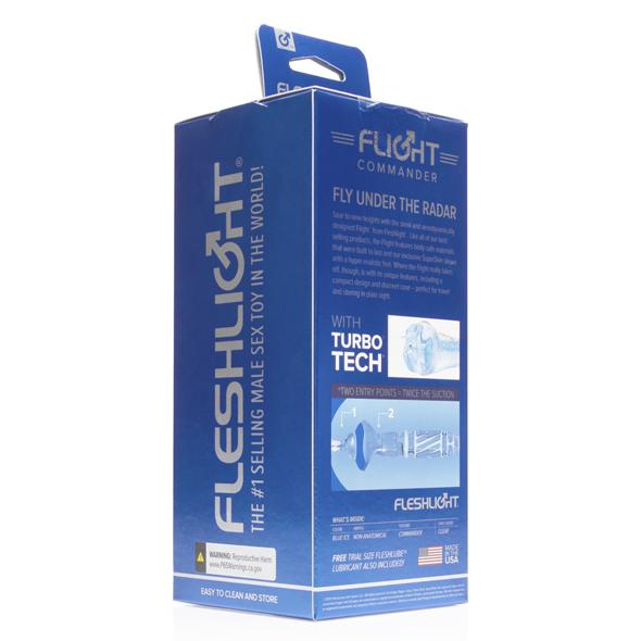 Fleshlight - Flight Commander Masturbator (Blue) Masturbator Mouth (Non Vibration) 810476019778 CherryAffairs