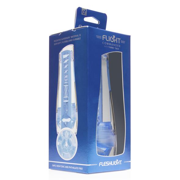 Fleshlight - Flight Commander Masturbator (Blue) Masturbator Mouth (Non Vibration) 810476019778 CherryAffairs