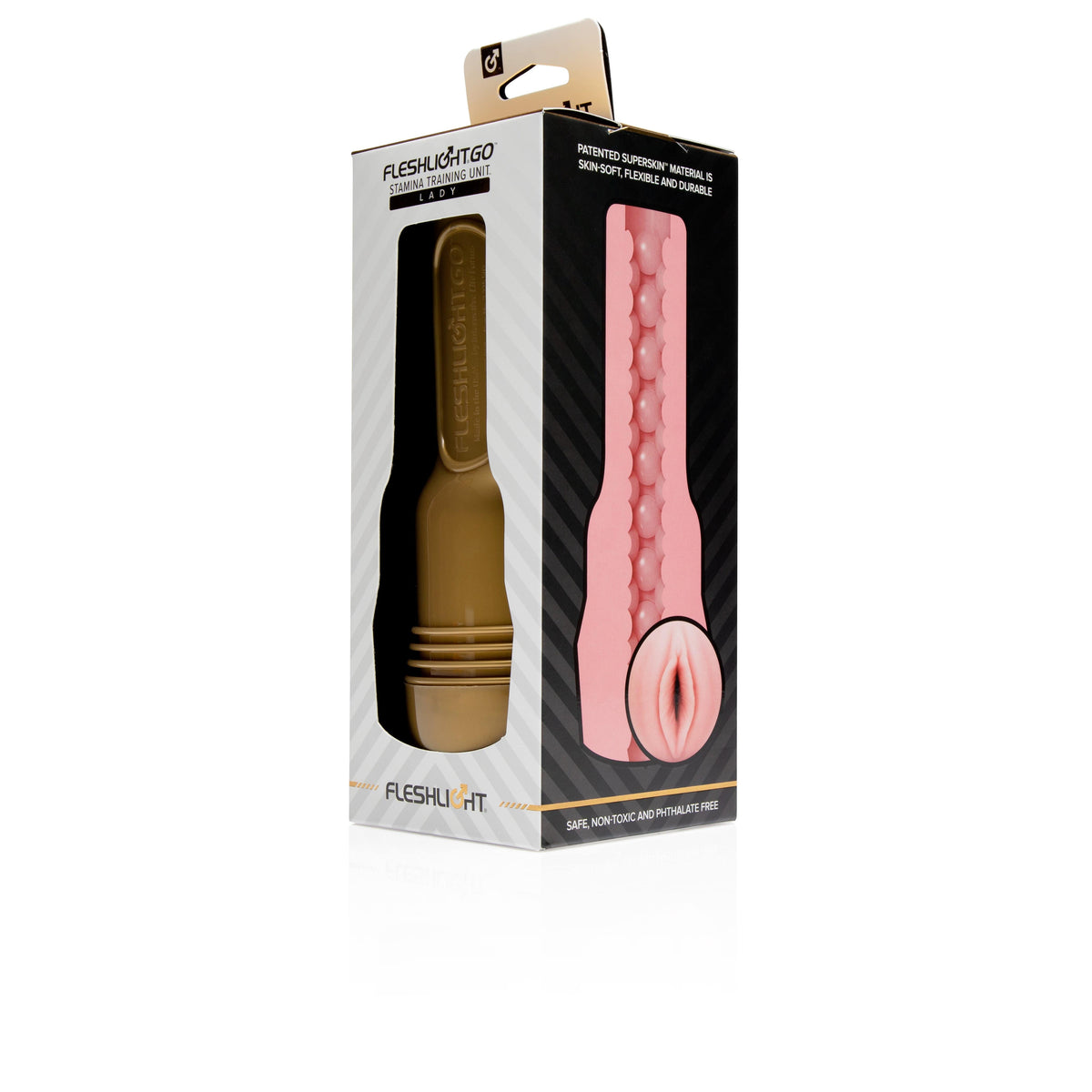 Fleshlight - Fleshlight GO Stamina Training Unit Masturbator (Beige) Masturbator Vagina (Non Vibration) 810476019785 CherryAffairs