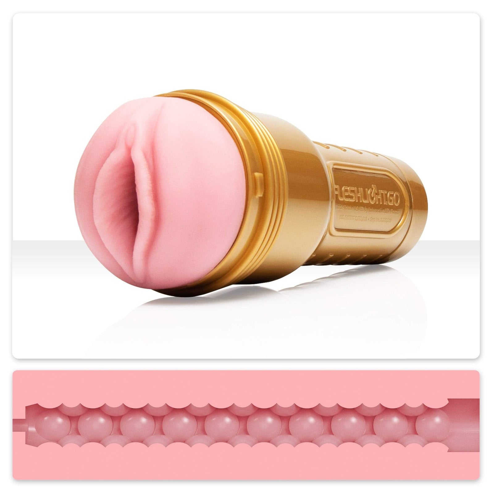 Fleshlight - Fleshlight GO Stamina Training Unit Masturbator (Beige) Masturbator Vagina (Non Vibration) 810476019785 CherryAffairs