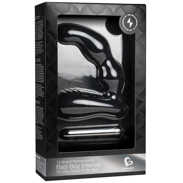 RocksOff - 10 Speed Bad Boy Intense Prostate Massager (Black) Prostate Massager (Vibration) Non Rechargeable Singapore