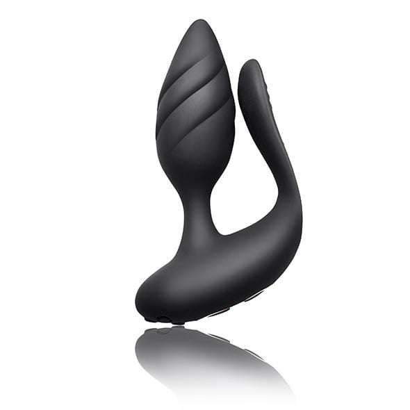 RocksOff - Cocktail Remote Control Dual Motored Couple's Toy (Black) Couple's Massager (Vibration) Rechargeable 811041014587 CherryAffairs