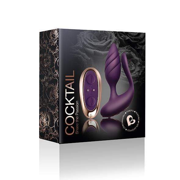 RocksOff - Cocktail Remote Control Dual Motored Couple's Toy (Burgundy) Couple's Massager (Vibration) Rechargeable 811041014594 CherryAffairs