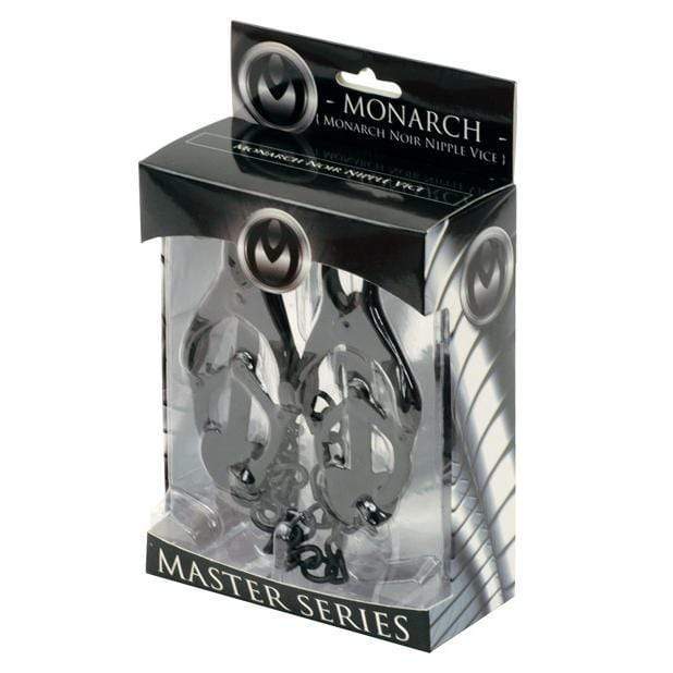 Master Series - Monarch Noir Nipple Vice Nipple Clamps (Black) Nipple Clamps (Non Vibration)
