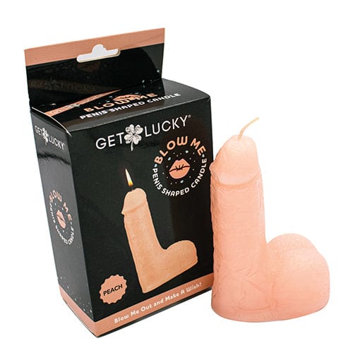 Get Lucky - 5&quot; Blow Me Penis Party Candle (Peach) Party Novelties 812024034134 CherryAffairs