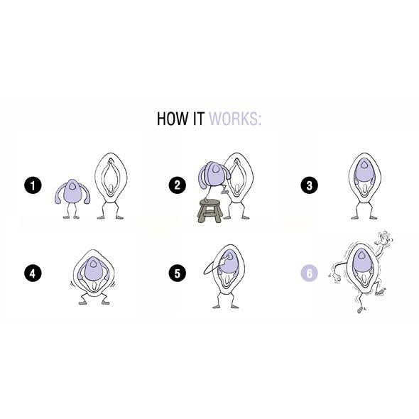 Dame Products - EVA Hands-Free Couple's Vibrator (Lavender) - PleasureHobby