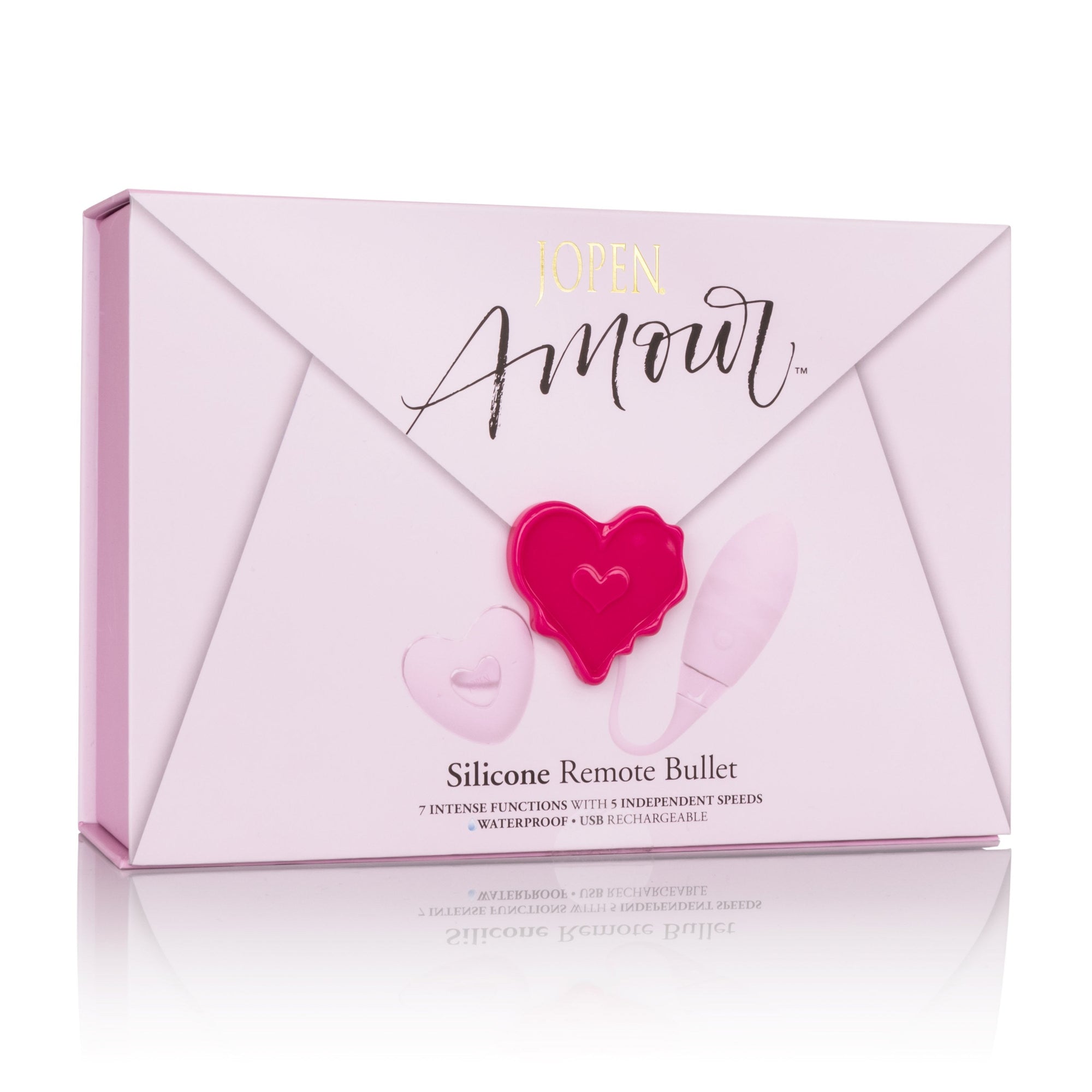 Calexotics - Amour Silicone Remote Egg Bullet Vibrator (Pink) - Pink - Wireless Remote Control Egg (Vibration)