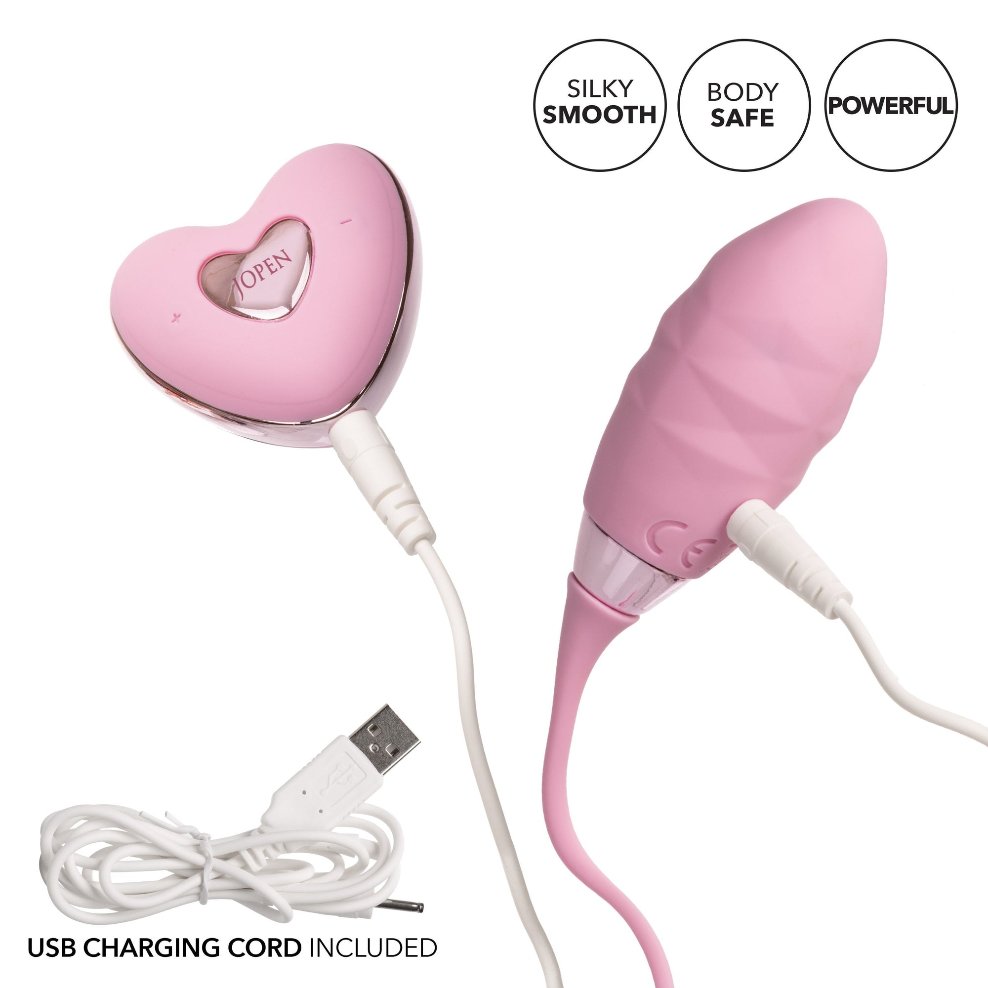 Calexotics - Amour Silicone Remote Egg Bullet Vibrator (Pink) - Pink - Wireless Remote Control Egg (Vibration)