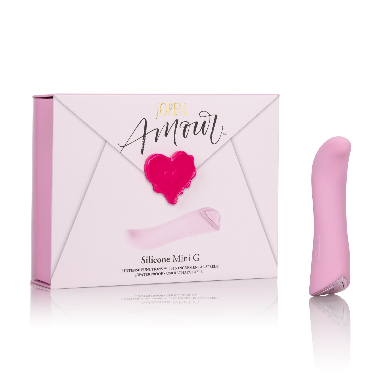 Jopen - Amour Silicone Mini G Spot Vibrator (Pink) G Spot Dildo (Vibration) Rechargeable Durio Asia