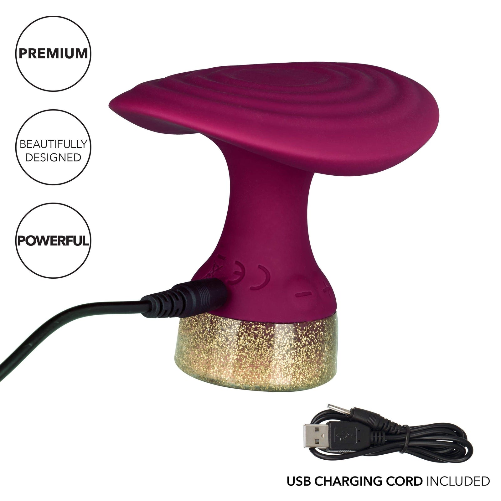 California Exotics - Jopen Starstruck Fantasy Luxurious Silicone Handheld Massager (Red) Clit Massager (Vibration) Rechargeable 815768012956 CherryAffairs