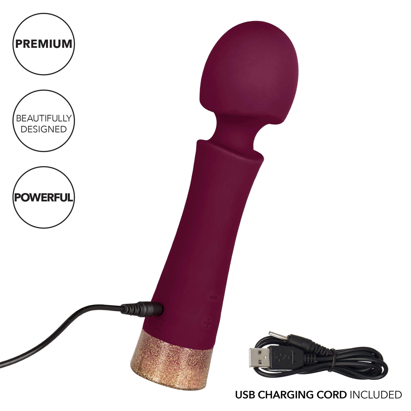 California Exotics - Jopen Starstruck Romance Luxurious Silicone Wand Massager (Red) Wand Massagers (Vibration) Rechargeable 815768012970 CherryAffairs