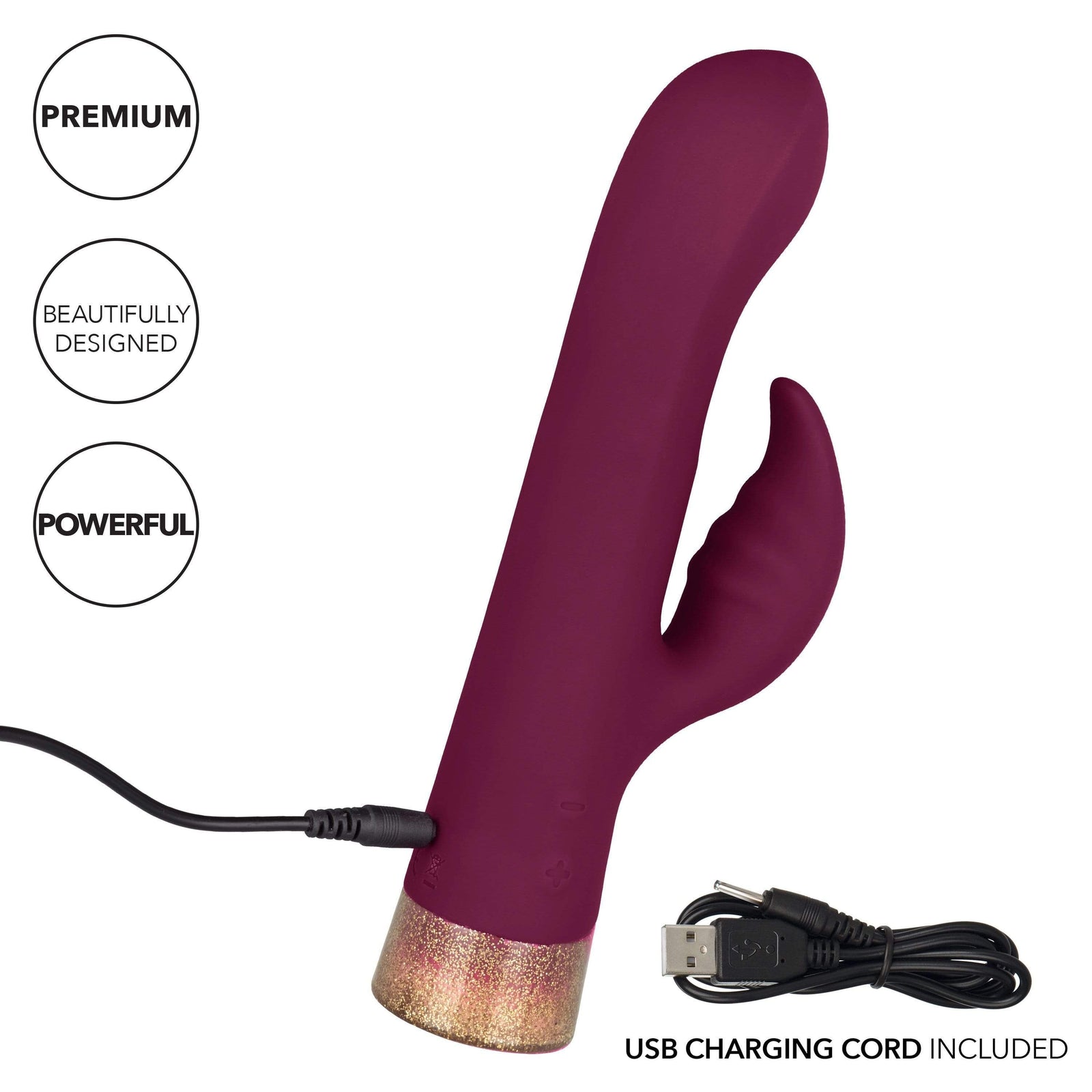 California Exotics - Jopen Starstruck Affair Luxurious Silicone Rabbit Massager (Red) Rabbit Dildo (Vibration) Rechargeable 815768012987 CherryAffairs