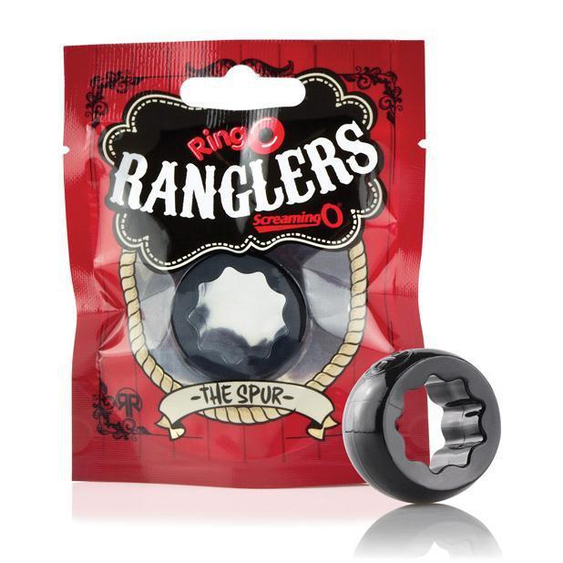 TheScreamingO - Ranglers The Spur Cock Ring (Black) Silicone Cock Ring (Non Vibration)