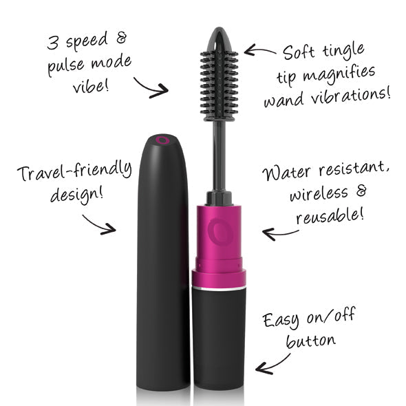 The Screaming O - Discreet Vibrating Mascara Wand - TSO1007 / Black - Discreet Toys