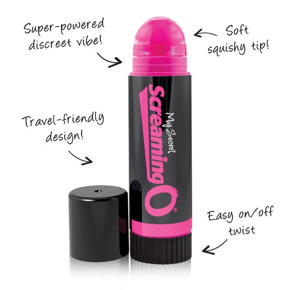 The Screaming O - Discreet Vibrating Lip Balm - TSO1009 / Pink - Discreet Toys