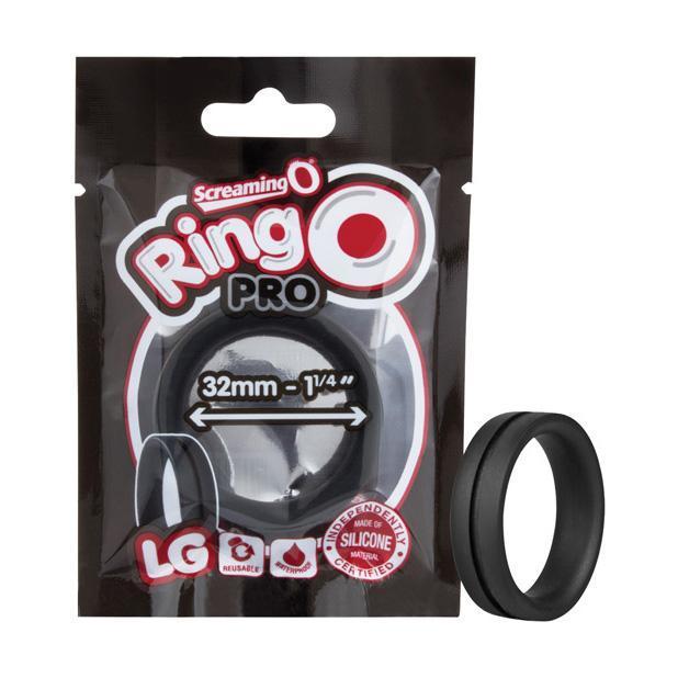 The Screaming O - Ring O Pro Silicone Cock Ring Large (Black) Silicone Cock Ring (Non Vibration) Singapore