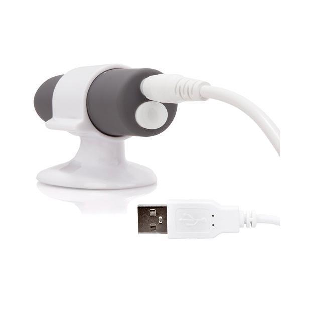 The Screaming O - Charged Positive Rechargeable Bullet Vibrator (Grey) Bullet (Vibration) Rechargeable Singapore