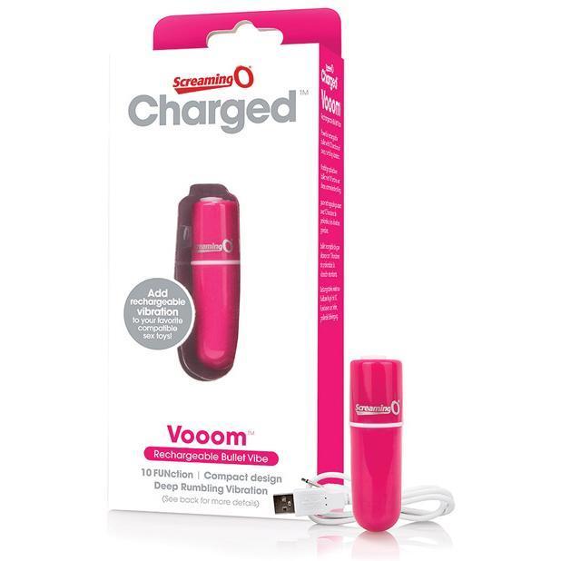TheScreamingO - Charged Vooom Rechargeable Bullet Vibrator (Pink) Bullet (Vibration) Rechargeable Singapore
