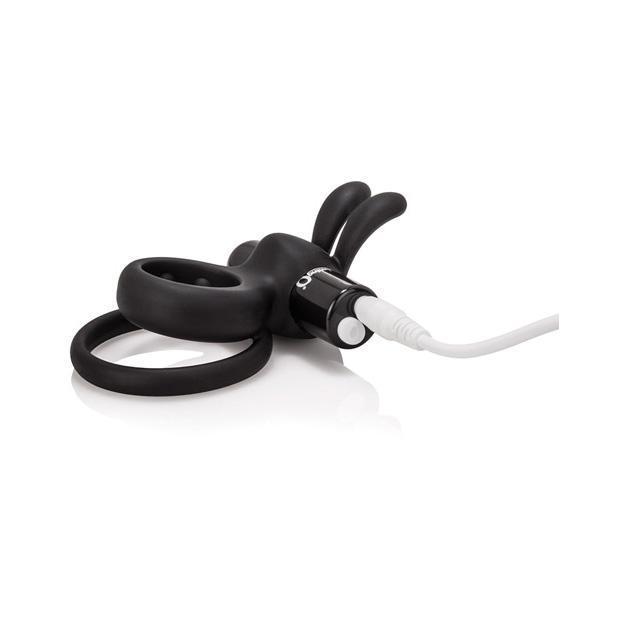 The Screaming O - Charged Ohare Rechargeable Wearable Rabbit Cock Ring (Black) Silicone Cock Ring (Vibration) Rechargeable Singapore